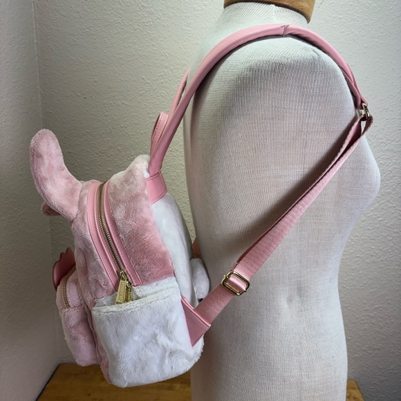 Loungefly Sanrio My Melody & Flat Mouse Plush Mini Backpack Pink Sherpa Kawaii - Picture 7 of 16